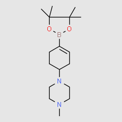 1-METHYL-4-[4-(4,4,5,5-TETRAMETHYL-1,3,2-DIOXABOROLAN-2-YL)-3-CYCLOHEXEN-1-YL]-PIPERAZINE structure, CAS 1046793-62-7