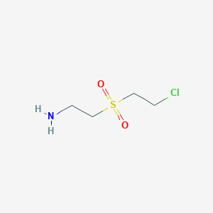 2-(2-chloroethylsulfonyl)ethanamine structure, CAS 139261-28-2