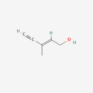 (E)-3-Methylpent-2-en-4-yn-1-ol structure, CAS 6153-06-6