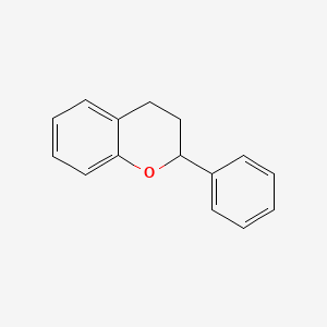 3,4-dihydro-2-phenyl-2H-1-benzopyran structure, CAS 494-12-2