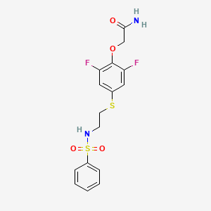 2,6-DIFLUORO-4-[2-(PHENYLSULFONYLAMINO)E structure, CAS 141286-78-4