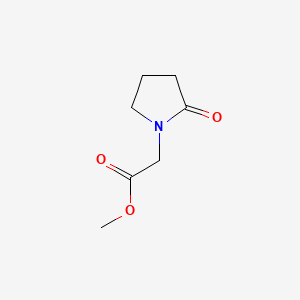 2-OXO-1-PYRROLIDINEACETIC ACID METHYL ESTER structure, CAS 59776-88-4