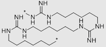 Polyhexamethylene guanidine structure, CAS 31961-54-3