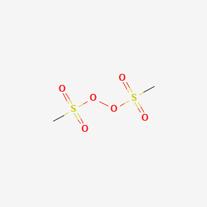 Dimethanesulfonyl peroroxyde structure, CAS 1001-62-3