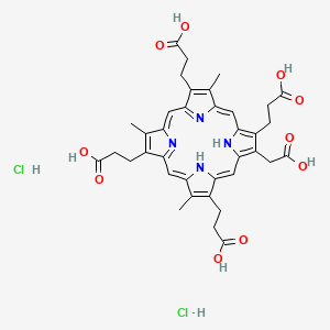 PENTACARBOXYLPORPHYRIN I DIHYDROCHLORIDE structure, CAS 141407-11-6