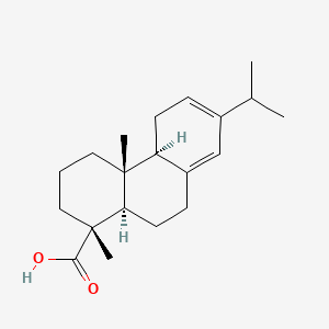 (1R,4aS,4bR)-1,4a-dimethyl-7-propan-2-yl-2,3,4,4b,5,9,10,10a-octahydro phenanthrene-1-carboxylic acid structure, CAS 79-54-9