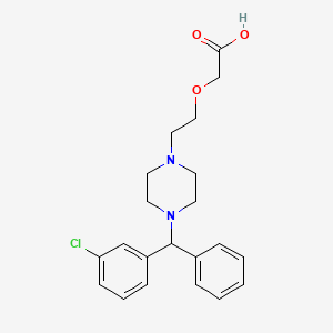 Cetirizine 3-Chloro IMpurity Dihydrochloride structure, CAS 1232460-29-5