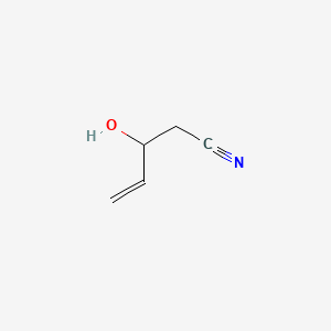 1-cyano-2-hydroxy-3-butene structure, CAS 27451-36-1