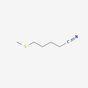 5-(methylthio)-valeronitrile,5-(methylthio)-pentanenitrile,1-cyano-4-(methylthio)butane,5-methylthiopentanenitrile structure, CAS 59121-25-4