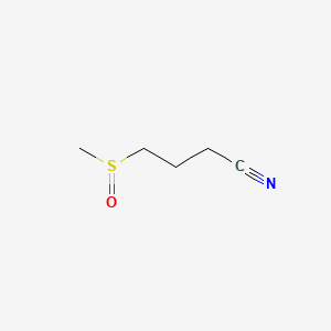 Butanenitrile, 4-(methylsulfinyl)- structure, CAS 61121-65-1