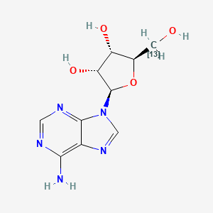 Adenosine-5'-13C structure, CAS 54447-57-3