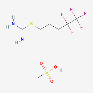 S-(4,4,5,5,5-Pentafluoropentyl)isothioureamethanesulfonate (IM-10) structure, CAS 1107606-68-7