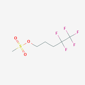 4,4,5,5,5-Pentafluoropentyl methanesulfonate structure, CAS 252947-01-6