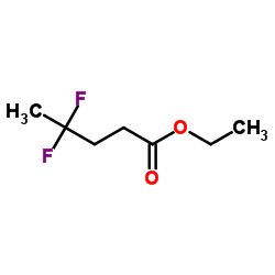 Ethyl 4,4-difluoropentanoate structure, CAS 659-72-3