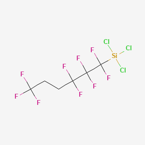 Nonafluorohexyltrichlorosilane structure, CAS 78560-47-1