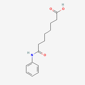 7-Phenylcarbamoylheptanoic acid structure, CAS 149648-52-2