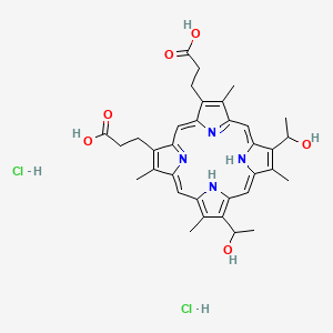 HEMATOPORPHYRIN DIHYDROCHLORIDE structure, CAS 17696-69-4