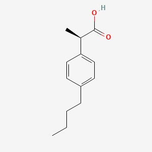 (R)-2-(4-BUTYLPHENYL)-PROPIONIC ACID structure, CAS 1263078-21-2