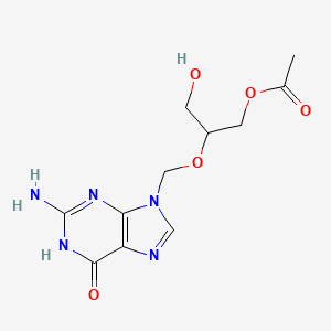 Ganciclovir Mono-O-acetate structure, CAS 88110-89-8