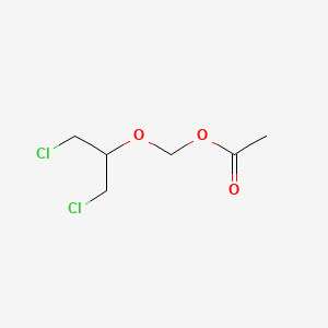 [2-Chloro-1-(chloromethyl)ethoxy]methanol acetate structure, CAS 89281-73-2