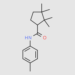 Cyclopentanecarboxamide, 2,2,3,3-tetramethyl-N-(4-methylphenyl)- (9CI) structure, CAS 681467-04-9