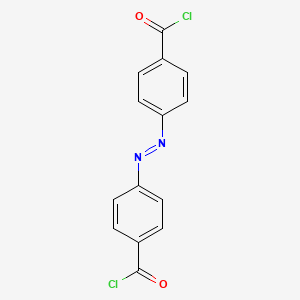 4,4'-AZODIBENZOYL DICHLORIDE structure, CAS 10252-29-6