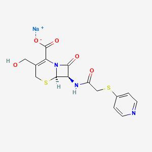 Desacetyl Cephapirin SodiuM Salt structure, CAS 104557-24-6