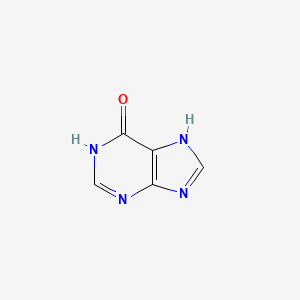 6-Hydroxypurine structure, CAS 86-94-0