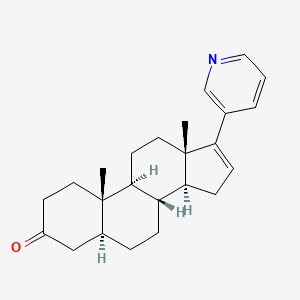 (5α)-17-(3-Pyridinyl)androst-16-en-3-one structure, CAS 154229-26-2
