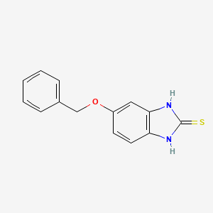 5-BENZYLOXY-2-MERCAPTOBENZIMIDAZOLE structure, CAS 465546-82-1