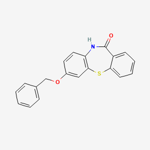 7-Benzyloxy-10,11-dihydrodibenzo[b,f[[1,4]thiazepin-11-one structure, CAS 329217-07-4