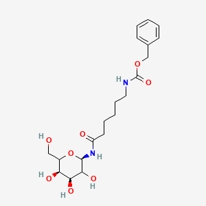 N-(ε-N-Benzyloxycarbonylamino)caproyl)-β-D-galactopyranosylamine (contains approx 35% Ethanol) structure, CAS 38822-58-1