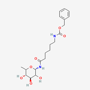 N-[(ε-Benzyloxycarbonylamino)caproyl]-β-L-fucopyranosylamine structure, CAS 35978-96-2
