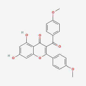 3-p-Anisoyl-acacetin structure, CAS 874519-13-8