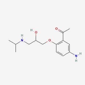 rac N-Desbutyroyl Acebutolol structure, CAS 57898-80-3