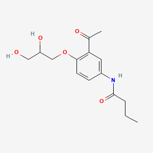 rac Des(isopropylaMino) Acebutolol Diol structure, CAS 96480-91-0