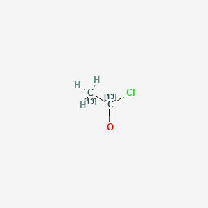 ACETYL CHLORIDE-13C2 structure, CAS 89186-79-8