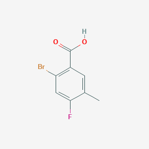 2-BROMO-4-FLUORO-5-METHYLBENZOIC ACID structure, CAS 1003709-39-4