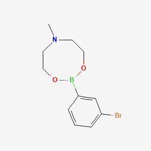 3-BROMOBENZENEBORONIC ACID N-METHYLDIETHANOLAMINE ESTER structure, CAS 374538-00-8