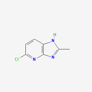 5-CHLORO-2-METHYL-3H-IMIDAZO[4,5-B]PYRIDINE structure, CAS 40851-92-1