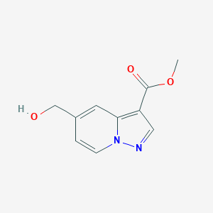 methyl 5-(hydroxymethyl)pyrazolo[1,5-a]pyridine-3-carboxylate structure, CAS 474432-56-9
