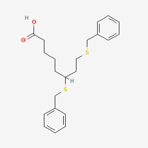 Octanoic acid, 6,8-bis[(phenylMethyl)thio]- structure, CAS 95809-78-2