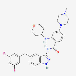 Entrectinib structure, CAS 1108743-60-7