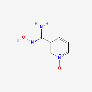 3-Pyridinecarboximidamide,N-hydroxy-,1-oxide(9CI) structure, CAS 92757-16-9