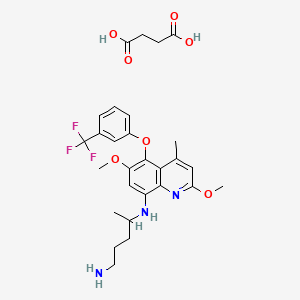 TAFENOQUINE SUCCINATE structure, CAS 106635-81-8