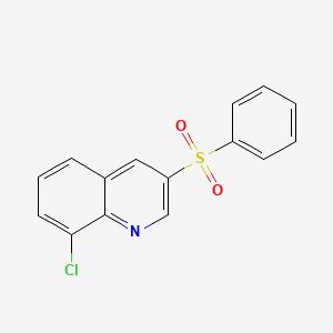 8-chloro-3-(phenylsulfonyl)quinoline structure, CAS 1429304-29-9