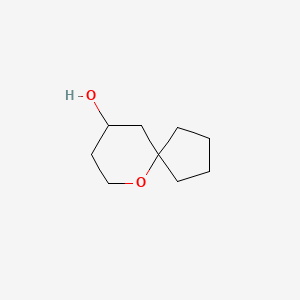 6-Oxaspiro[4.5]decan-9-ol structure, CAS 855398-58-2