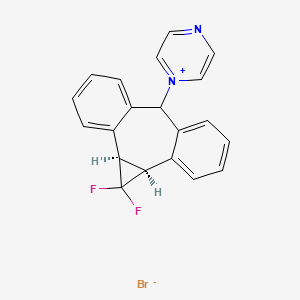 1,1-Difluorocyclopropane-1-dibenzosuberyl PyraziniuM BroMide structure, CAS 312905-15-0