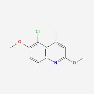 5-CHLORO-2,6-DIMETHOXY-4-METHYLQUINOLINE structure, CAS 189746-19-8
