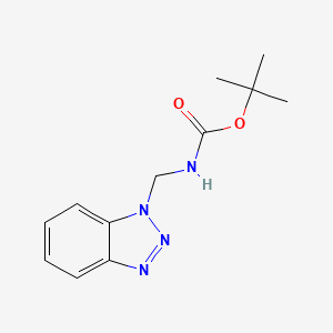 tert-butyl (1H-benzo[d][1,2,3]triazol-1-yl)MethylcarbaMate structure, CAS 305860-41-7